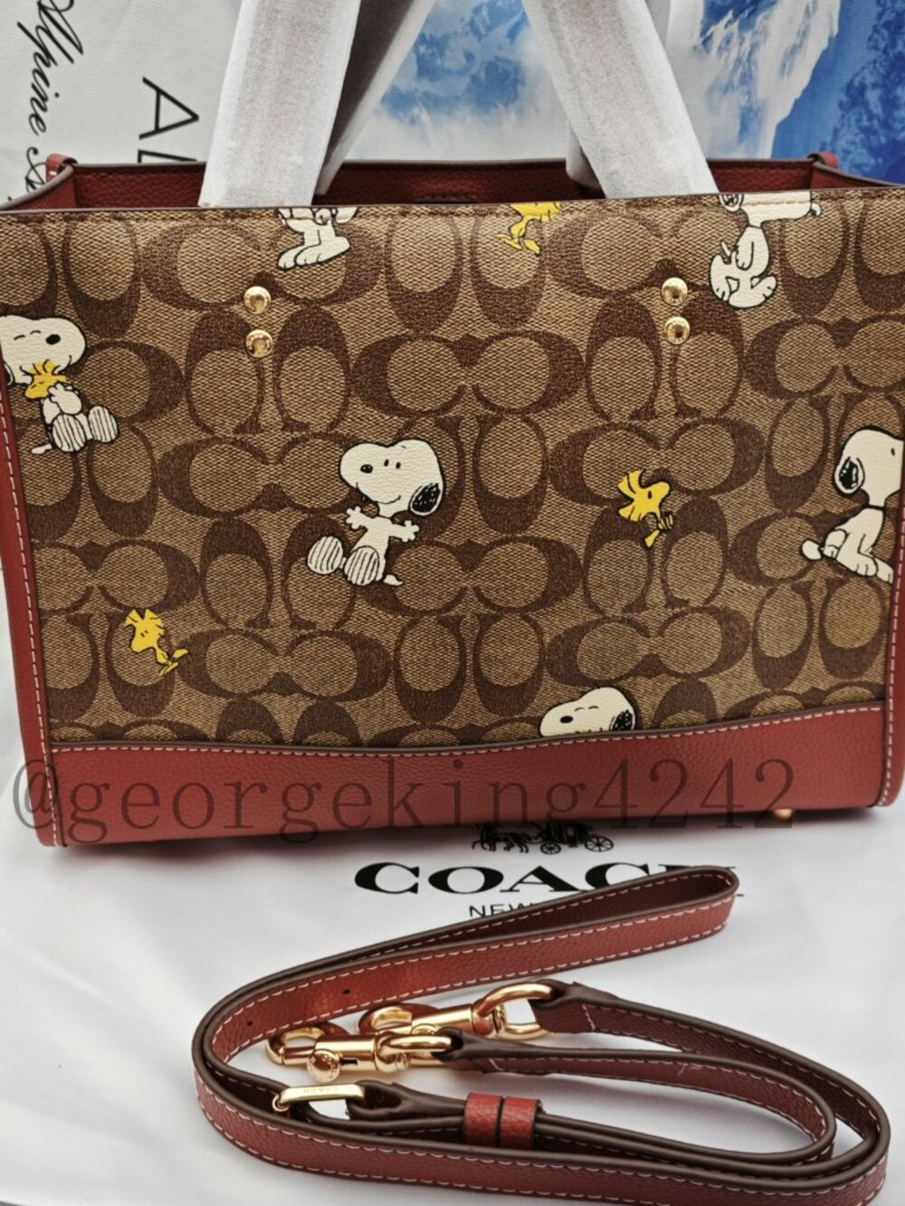 Coach Snoopy Tote Bag - Picture 4 of 16